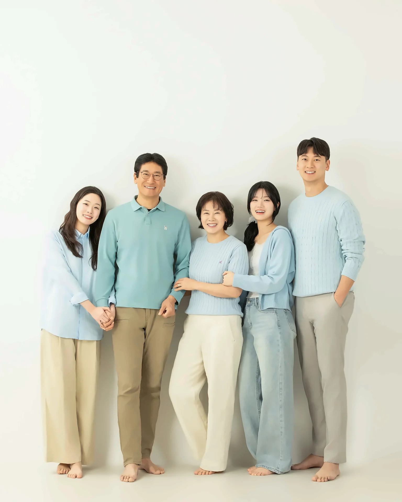 5인 가족사진